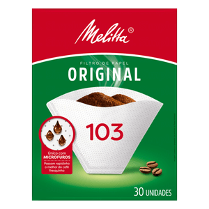 Filtro De Papel Para Café Original Melitta 103 Caixa 30 Unidades