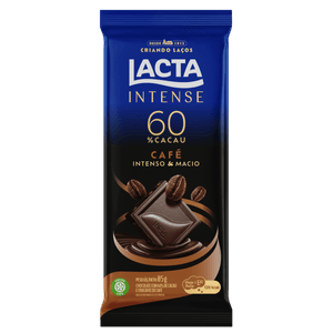 Chocolate 60% Cacau Café Lacta Intense Pacote 85G