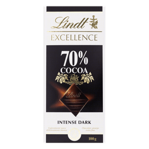 Chocolate Amargo 70% Cacau Lindt Excellence Caixa 100G