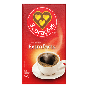 Café Torrado E Moído A Vácuo Extraforte 3 Corações Pacote 500G