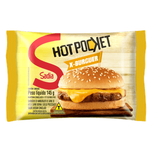 Sanduíche Congelado X-Burguer Sadia Hot Pocket Pacote 145G