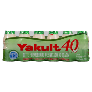 Leite Fermentado Yakult 40 480g Desnatado 6 Unidades