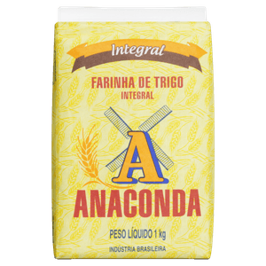 Farinha De Trigo Integral Anaconda Pacote 1Kg