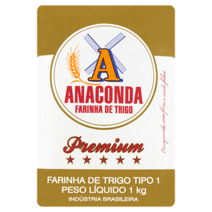 Farinha De Trigo Tipo 1 Anaconda Premium Pacote 1Kg