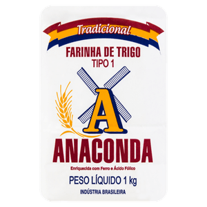 Farinha De Trigo Tipo 1 Anaconda Pacote 1Kg