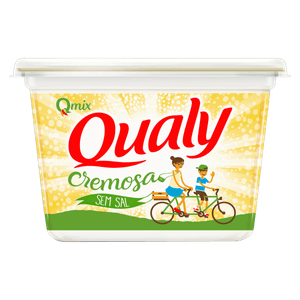 Margarina Cremosa Sem Sal Qualy Qmix Pote 500G