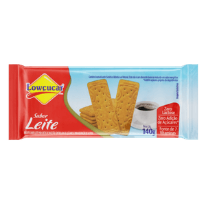 Biscoito Leite Zero Lactose Lowçucar Pacote 140G