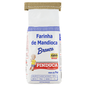 Farinha De Mandioca Branca Pinduca Pacote 1Kg