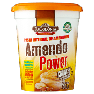 Pasta De Amendoim Crunchy Integral Dacolônia Amendo Power Pote 500G
