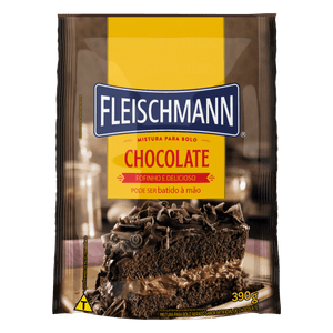 Mistura Para Bolo Aerado Chocolate Fleischmann Sachê 390G