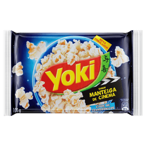 Pipoca Para Micro-Ondas Manteiga De Cinema Yoki Pacote 100G