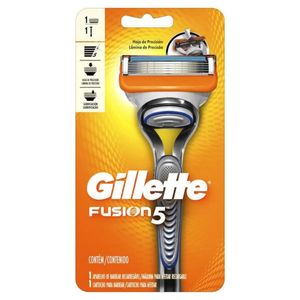 Aparelho Barbear Gillete Fusion 5 Recarregável + Carga