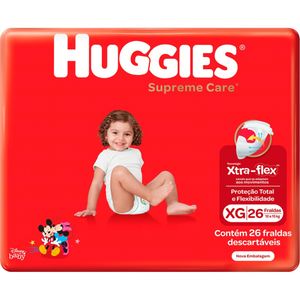 Fralda Huggies C/26 Xg Supreme Care Mega