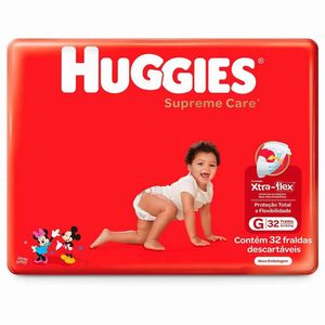 Fralda Huggies C/32 G Supreme Care Mega
