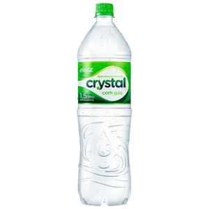 Água Crystal 1,5L Mineral Com Gás