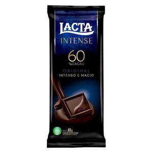 Chocolate 60% Cacau Original Lacta Intense Pacote 85G