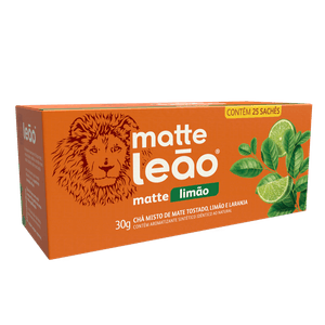 Chá Mate Limão Matte Leão Caixa 30g 25 Unidades