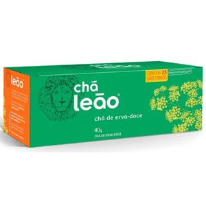 Chá Erva-Doce Chá Leão Caixa 40g 25 Unidades
