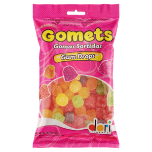 Bala de Goma Frutas Sortidas Gum Drops Dori Gomets Pacote 150g