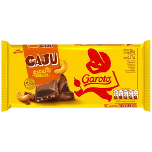 Chocolate ao Leite Caju Garoto Pacote 90g